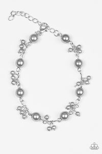 Paparazzi "Posh In Pearls" Silver Bracelet Paparazzi Jewelry