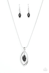 Paparazzi "Exceptional Elegance" Black Necklace & Earring Set Paparazzi Jewelry