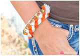 Paparazzi "Hanging By a Thread" Orange Bracelet Paparazzi Jewelry