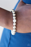 Paparazzi "I GLOW What I Like" FASHION FIX White Bracelet Paparazzi Jewelry