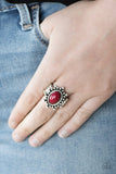 Paparazzi "Seasonal Sunshine" Red Ring Paparazzi Jewelry