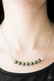 Paparazzi "The Ruling Class" Green Necklace & Earring Set Paparazzi Jewelry