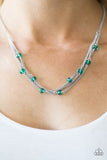 Paparazzi "Sparkle Brilliantly" Green Necklace & Earring Set Paparazzi Jewelry