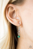 Paparazzi "Sparkle Brilliantly" Green Necklace & Earring Set Paparazzi Jewelry