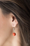 Paparazzi "Carefree and Capricious" Orange Necklace & Earring Set Paparazzi Jewelry