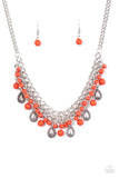 Paparazzi "Primal Donna" Orange Necklace & Earring Set Paparazzi Jewelry