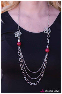 Paparazzi "Truly, Madly, Deeply" Red Necklace & Earring Set Paparazzi Jewelry