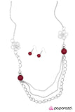Paparazzi "Truly, Madly, Deeply" Red Necklace & Earring Set Paparazzi Jewelry