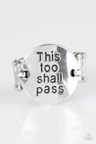 Paparazzi "This Too Shall Pass" Engraved Silver Tone Ring Paparazzi Jewelry