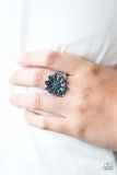 Paparazzi "Peppy Perennial" Blue Ring Paparazzi Jewelry