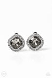 Paparazzi "Cinderella Shimmer" Silver Clip-On Earrings Paparazzi Jewelry