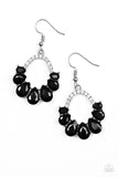 Paparazzi "Kissable Shimmer" Black Earrings Paparazzi Jewelry