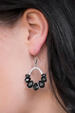 Paparazzi "Kissable Shimmer" Black Earrings Paparazzi Jewelry