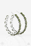 Paparazzi "HOOP de Loop" FASHION FIX Green Earrings Paparazzi Jewelry