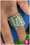 Paparazzi "A-Mazed" Cypress Green Ring Paparazzi Jewelry
