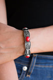 Paparazzi "Mayan Majesty" Red Bracelet Paparazzi Jewelry