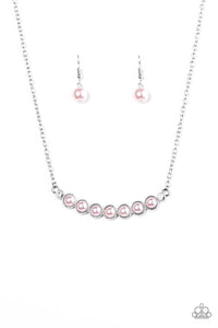 Paparazzi "The Ruling Class" Pink Necklace & Earring Set Paparazzi Jewelry
