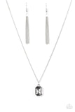 Paparazzi "Just My LUXE!" Silver Necklace & Earring Set Paparazzi Jewelry