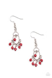 Paparazzi "Midnight Banquet" Red Earrings Paparazzi Jewelry