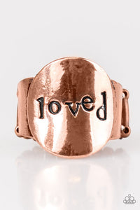 Paparazzi "You Deserve Love" Copper Ring Paparazzi Jewelry