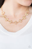 Paparazzi "Heart's Harmony" Gold Necklace & Earring Set Paparazzi Jewelry