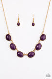 Paparazzi "River Song" Purple Necklace & Earring Set Paparazzi Jewelry