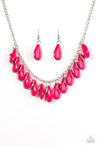 Paparazzi "Tropical Storm" Pink Necklace & Earring Set Paparazzi Jewelry