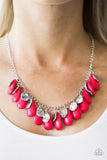 Paparazzi "Tropical Storm" Pink Necklace & Earring Set Paparazzi Jewelry