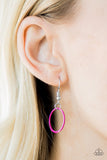 Paparazzi "Hoop and Hoppin" Pink Necklace & Earring Set Paparazzi Jewelry