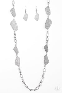 Paparazzi "Handcrafted Harmony" Silver Necklace & Earring Set Paparazzi Jewelry