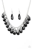 Paparazzi "Tropical Storm" Black Necklace & Earring Set Paparazzi Jewelry