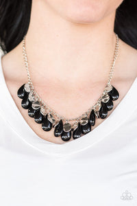 Paparazzi "Tropical Storm" Black Necklace & Earring Set Paparazzi Jewelry