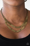 Paparazzi "Call Me Cleopatra" Brass Necklace & Earring Set Paparazzi Jewelry