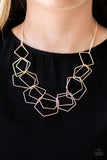 Paparazzi "Industrial Chaos" Rose Gold Necklace & Earring Set Paparazzi Jewelry