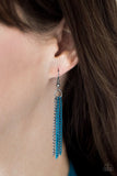 Paparazzi "No CHAIN, No Gain" Blue Necklace & Earring Set Paparazzi Jewelry