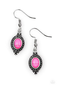 Paparazzi "Rodeo Ride" Pink Earrings Paparazzi Jewelry