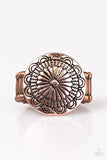 Paparazzi "Seasonal Spinster" Copper Frame Floral Pattern Ring Paparazzi Jewelry