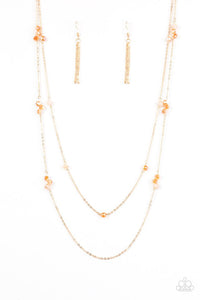 Paparazzi "Swag and Sparkle" Gold Necklace & Earring Set Paparazzi Jewelry