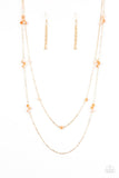 Paparazzi "Swag and Sparkle" Gold Necklace & Earring Set Paparazzi Jewelry