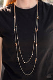 Paparazzi "Swag and Sparkle" Gold Necklace & Earring Set Paparazzi Jewelry