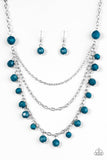 Paparazzi "You The GLAM!" Blue Necklace & Earring Set Paparazzi Jewelry