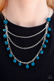 Paparazzi "You The GLAM!" Blue Necklace & Earring Set Paparazzi Jewelry