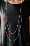 Paparazzi "Prismatic Sunsets" Pink Necklace & Earring Set Paparazzi Jewelry