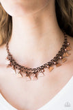 Paparazzi VINTAGE VAULT "Pretty In Pyramids" Copper Necklace & Earring Set Paparazzi Jewelry