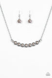 Paparazzi "The Ruling Class" Silver Necklace & Earring Set Paparazzi Jewelry