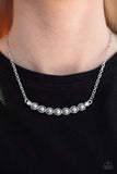 Paparazzi "The Ruling Class" Silver Necklace & Earring Set Paparazzi Jewelry