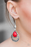 Paparazzi "Take Me To The River" Red Earrings Paparazzi Jewelry