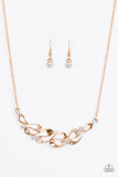 Paparazzi "Easy Money" Gold Necklace & Earring Set Paparazzi Jewelry