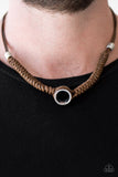 Paparazzi "Take The Backroads" Brown Urban Necklace Unisex Paparazzi Jewelry