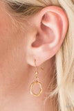 Paparazzi "Tour de FIERCE" Gold Necklace & Earring Set Paparazzi Jewelry
